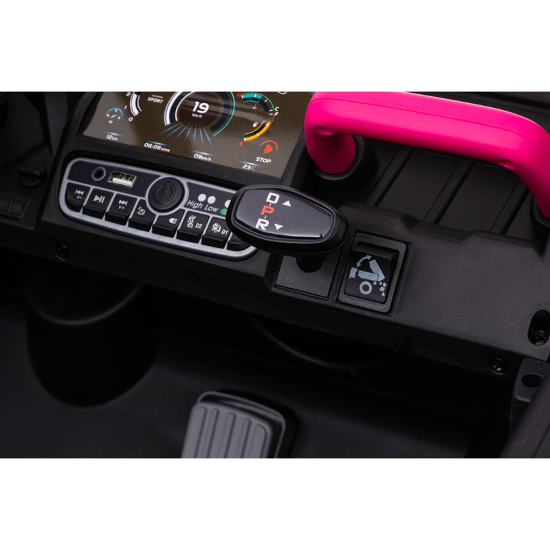 Pink 24V Kids Ride-On Truck with Remote Control and Electric Dump Bed