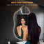 Miroir de coiffeuse asymétrique à DEL avec rétroéclairage-1159540793