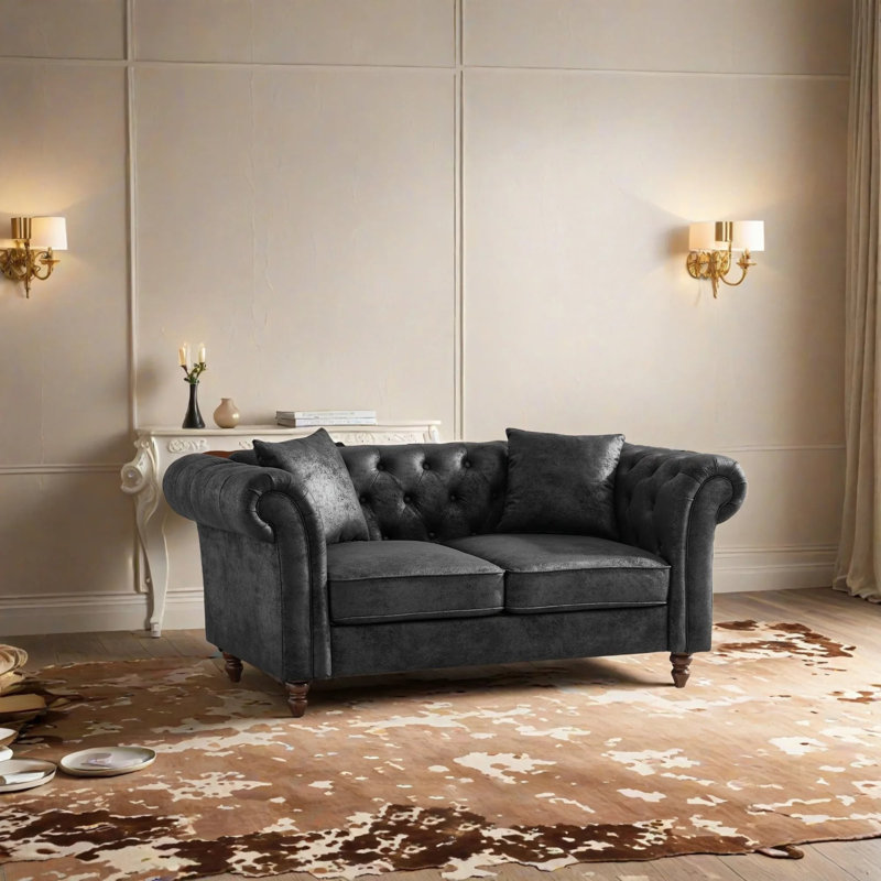Divan Chesterfield, Noir
