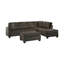 Canapé modulaire réversible avec repose-pieds Dyer-103145131