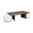 Lyra Rectangular Coffee Table with Two Ottomans