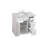 36'' Single Bathroom Vanity with Marble Top-2129905992
