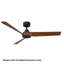 Chill Indoor/Outdoor 3-Blade Smart Ceiling Fan With Integrated Dimmable LED Light and Bluetooth Remote Control Included, Selectable Color Temperature (2700K, 3000K, 3500K, 4000K)-1024464375