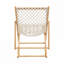 Chaise tissée avec corde tissée à la main pour le patio