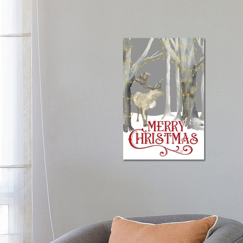 Christmas Forest Portrait I-Merry Christmas by Tara Reed - Wrapped Canvas Gallery-Wrapped Canvas Giclée