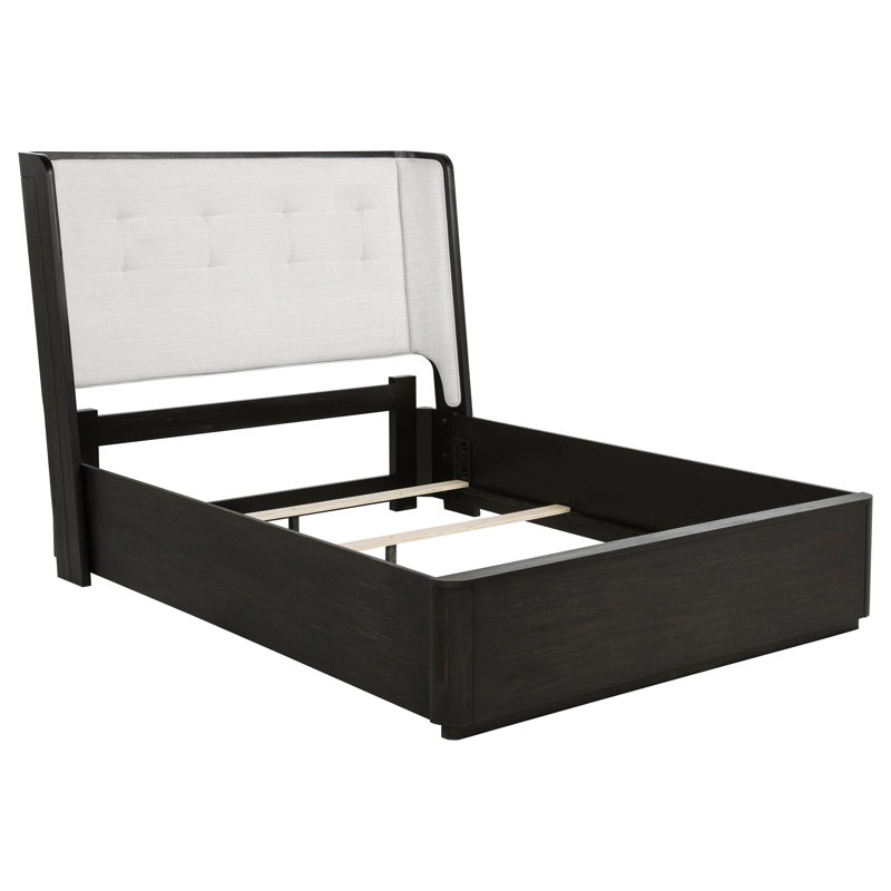 Erler 5-Piece Queen Bedroom Set Burnished Black, Queen