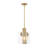 Kyele 3 - Light Brushed Gold Geometric Pendant