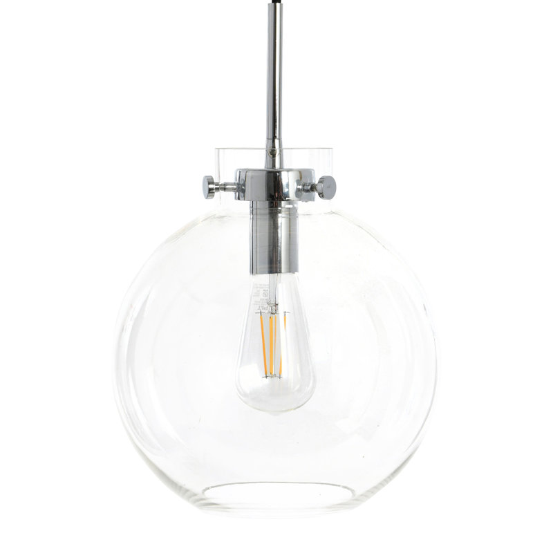 Plafonnier rond en métal Ossabaw, noir mat, Argent
