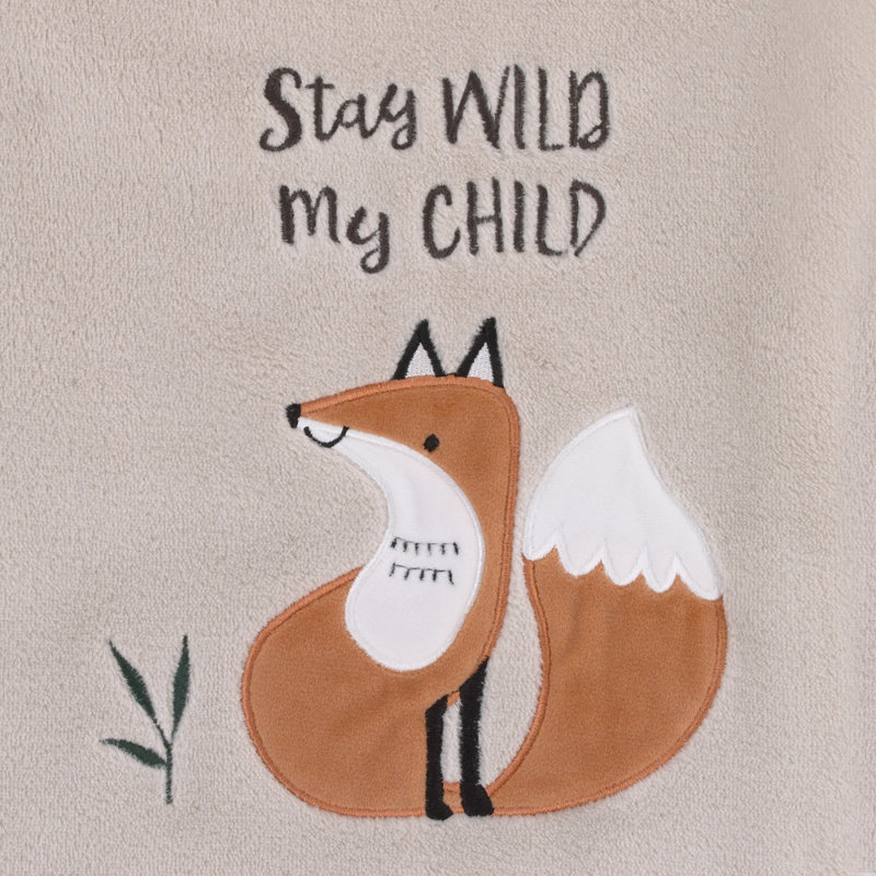  Couverture pour bébé «Little Love» par NoJo Woodland Meadow Kobbe Fox Stay Wild My Child