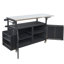 Chariot de barbecue mobile avec abattant pliable-124639170