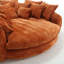 Canapé surdimensionné surdimensionné - grande causeuse ronde avec coussins-106371825