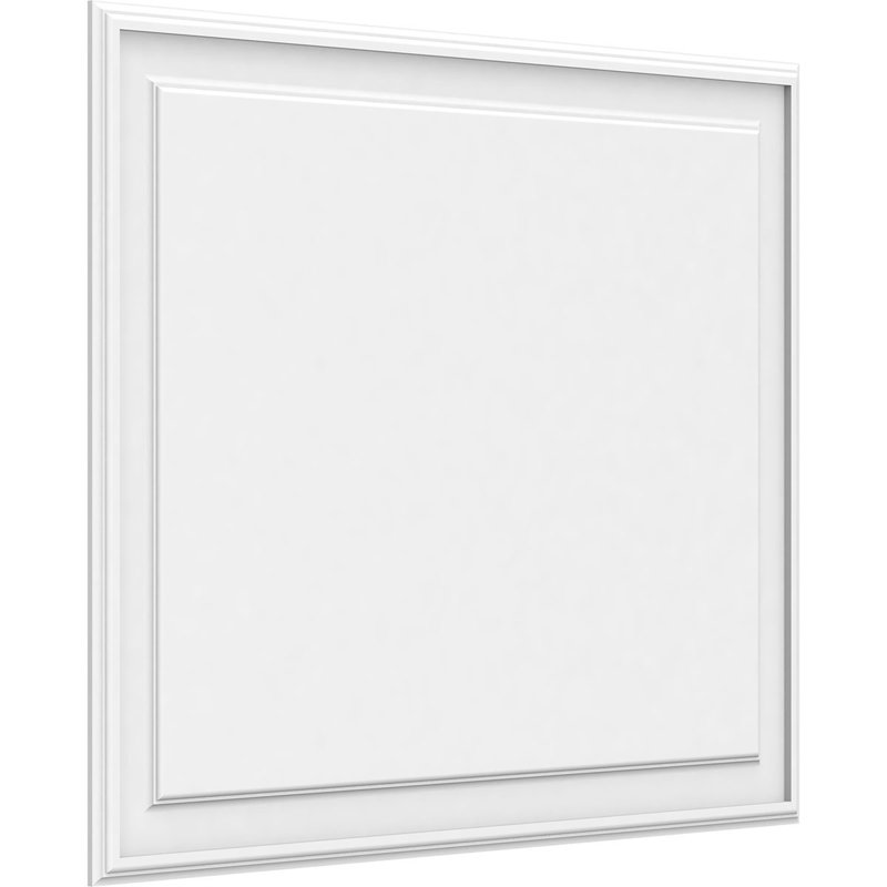 Panneau mural surélevé en PVC blanc Legacy, H 32 po x l 40 po x P 0,63 po