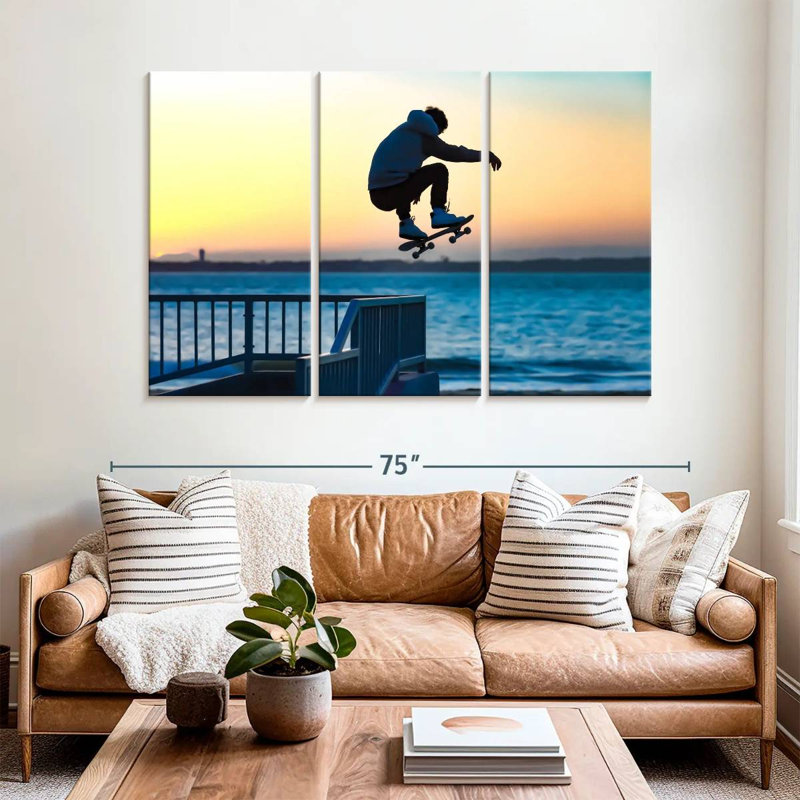 Beachside Skateboard Jump, H 42 po x l 65 po