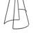 Ziegler 32 Inch Modern Bar Stool, Genuine Leather Seat, Metal Frame, Button Tufted, Tan Brown, Black