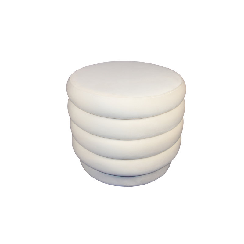 Eversole Upholstered Ottoman, Dove