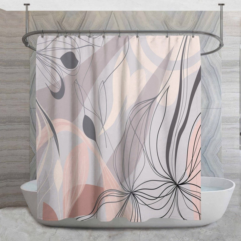 Rideau de douche Ciella, H 73 po x l 70 po