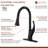 mondawe Pull Down Kitchen Faucet Side Spray-72651126