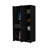 Black 1-Drawer Armoire Closet-1819234116