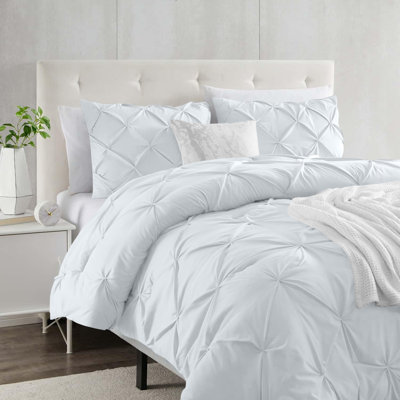 Microfiber Solid Colour Duvet Cover Set with Pillowcases