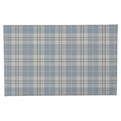 Tartan Block Non-Skid Bath Mat