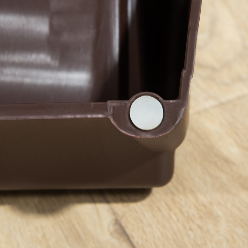 Collapsible Stairs With 4 Steps, Dark Brown
