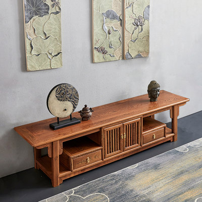 Chinese Style Wenge Wood TV Stand