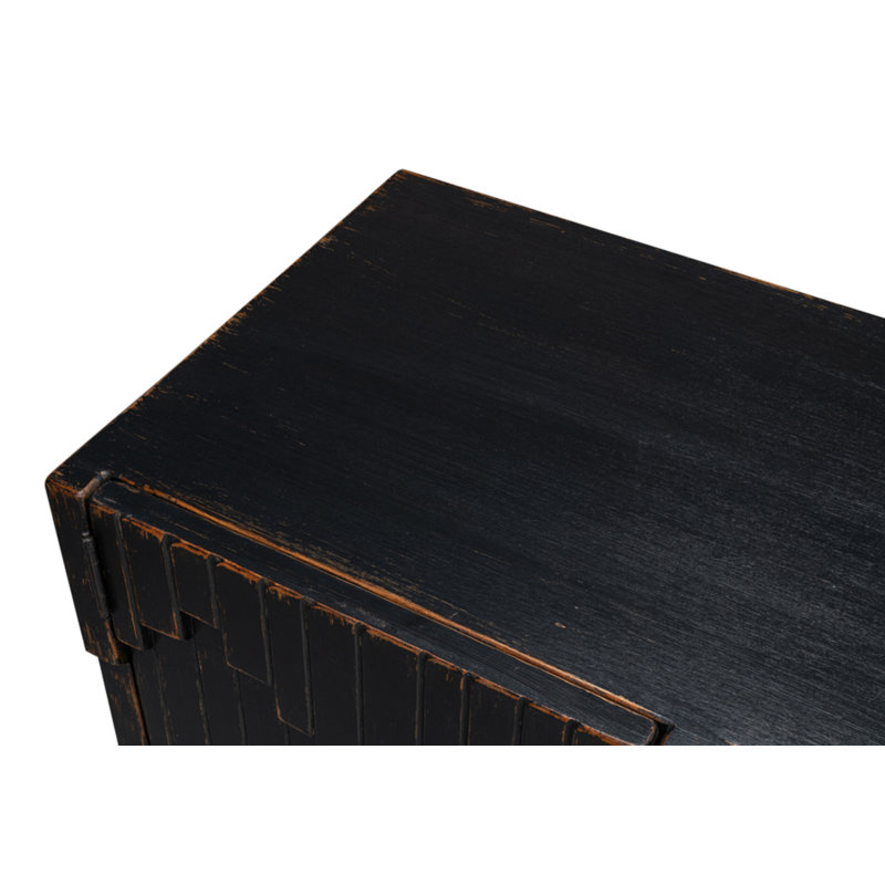 Aztec 80'' W Solid Wood Sideboard, Black