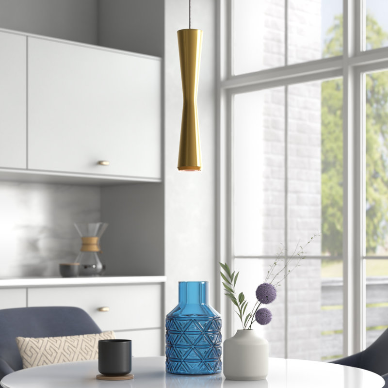 Wakeland 1 - Light LED Single Pendant, Bronze