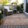 Machine Washable Indoor/Outdoor Xhevrie Terracotta Rug