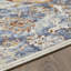 Tapis bleu abstrait en polypropylène tissé à la main Raashi-568561297