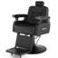 Fauteuil de coiffeur inclinable pivotant noir à 360 ° avec repose-pieds réglable