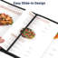 WeChef - Paquet de 30 couvercles de menu pour restaurant 8,5 x 11-55821758-55821760