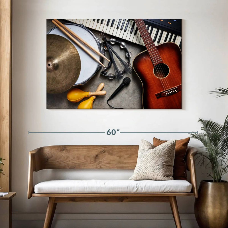 Abarca Musical Instruments Medley, 32" H x 48" W