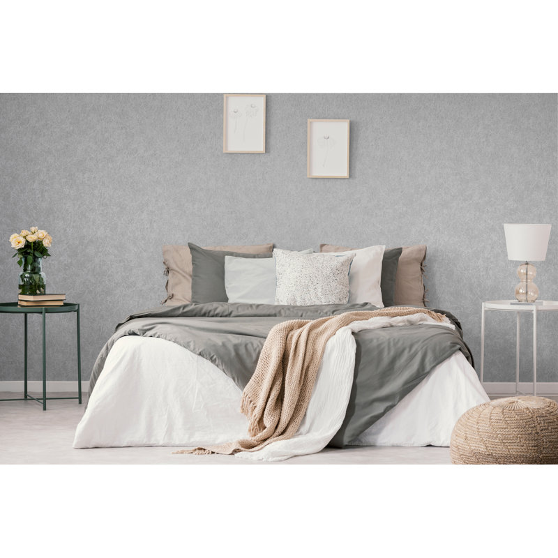 Slow Living Metallic Abstract Texture Wallpaper Roll, Rosy Gray