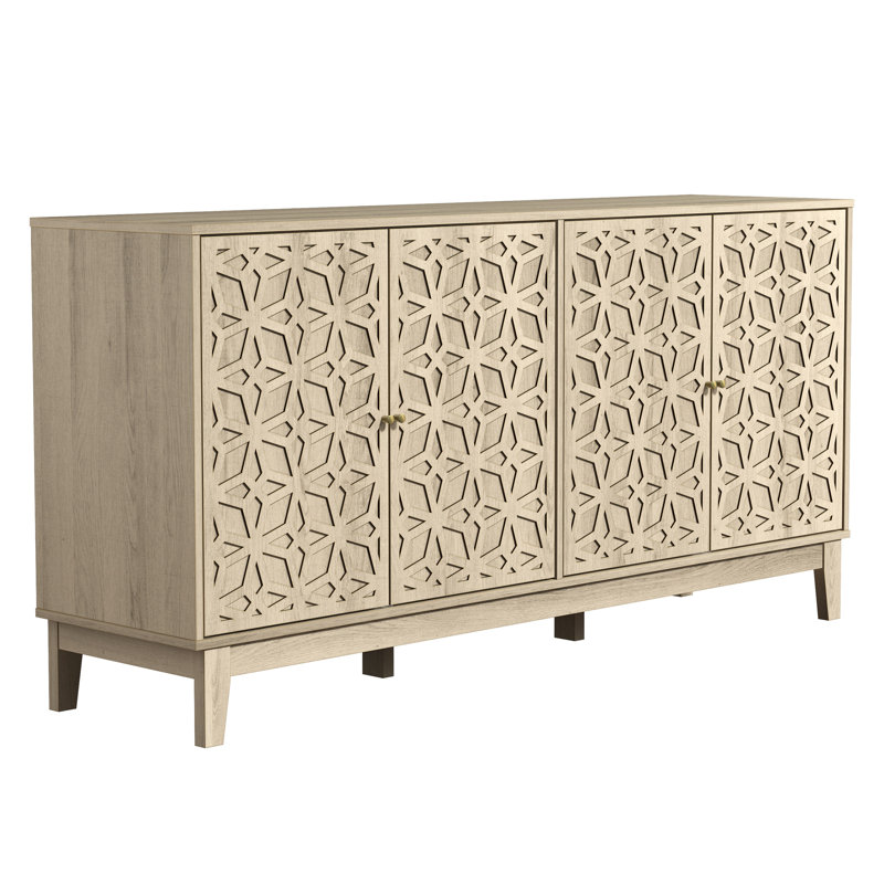 Buffet de 61,69 po Trosclair, Chêne Oslo floral