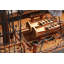 Maquette de barque en bois peint à la main 30 "1797 USS-1721283638