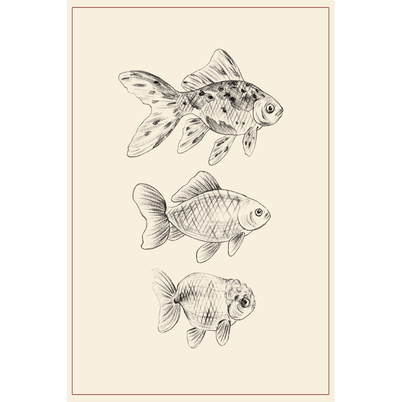 " Goldfish I ", 30" H x 20" W x 1" D