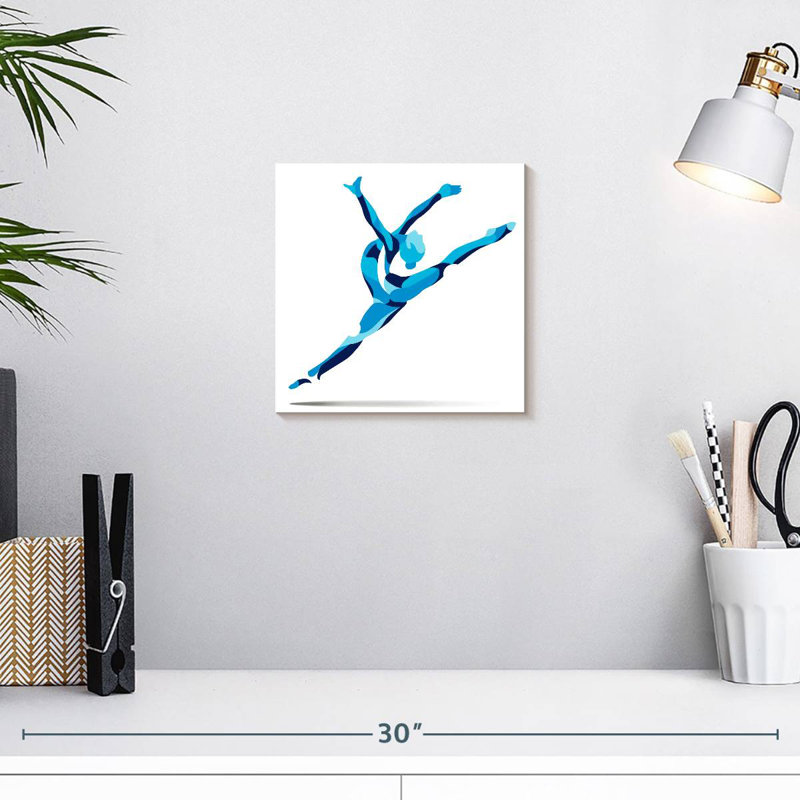 Bleu Sirci Gymnast, H 10 po x l 10 po