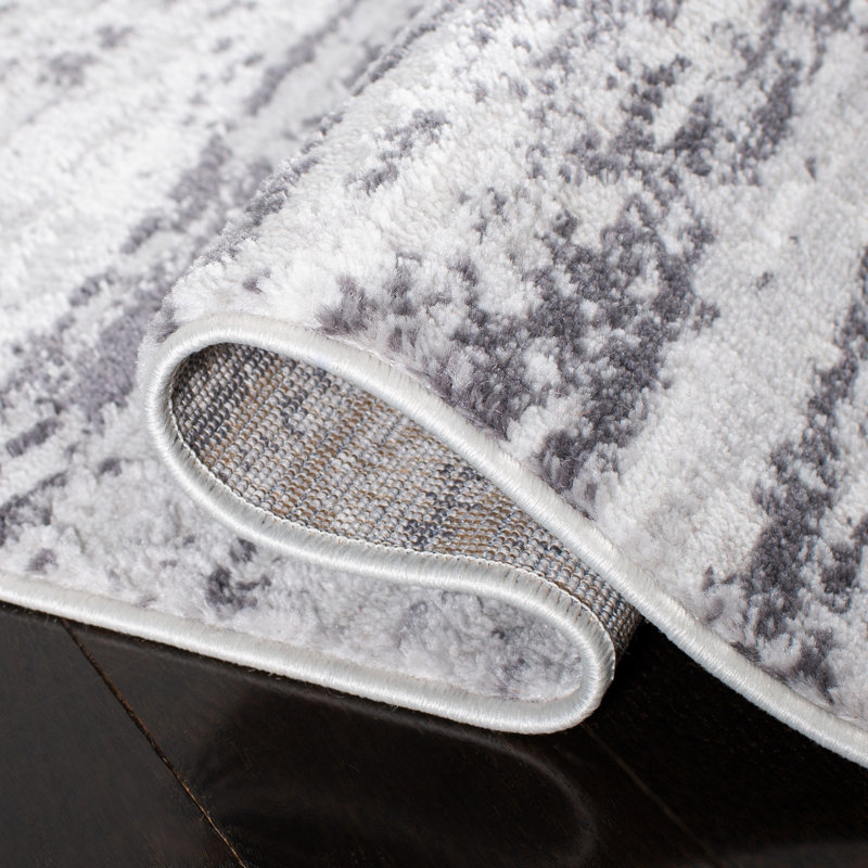 Tapis abstrait Seng 700 Performance, Carré 3 pi