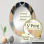 Curcuma - Miroir mural moderne ovale-1230105348