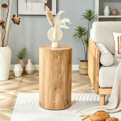 Table de bout ronde avec base robuste