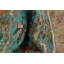 Tapis oriental traditionnel bleu 4 pi
