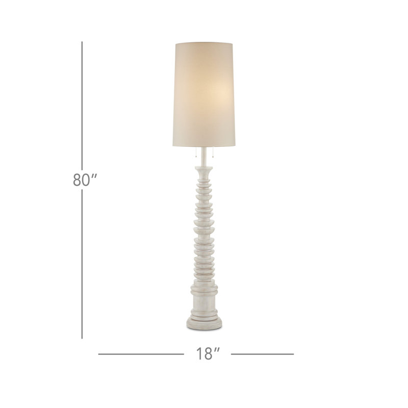 Malayan White Floor Lamp