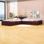 Lit plateforme simple en L avec bureau intégré, lit gigogne simple et tiroirs de rangement-682986253