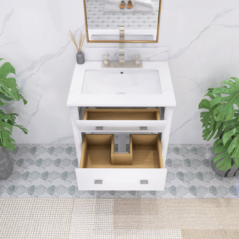 Meuble-lavabo simple 24,36 po Sulekha