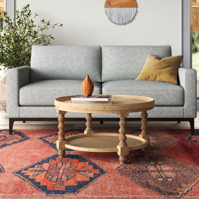 Iseminger Head Natural Wood Rattan Coffee Table by Langley Street