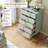 Natural Dresser, Modern 5 Drawer Dresser for Bedroom with Gold Handle and Large Drawer, Wood Double Chest of Drawers-1339662299