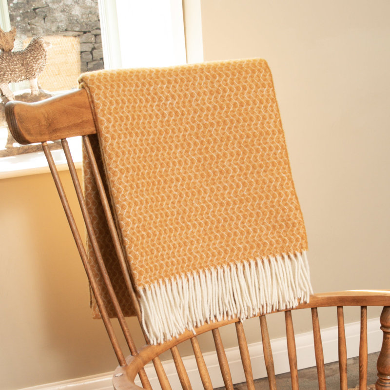 Koepke Throw Blanket, Yellow