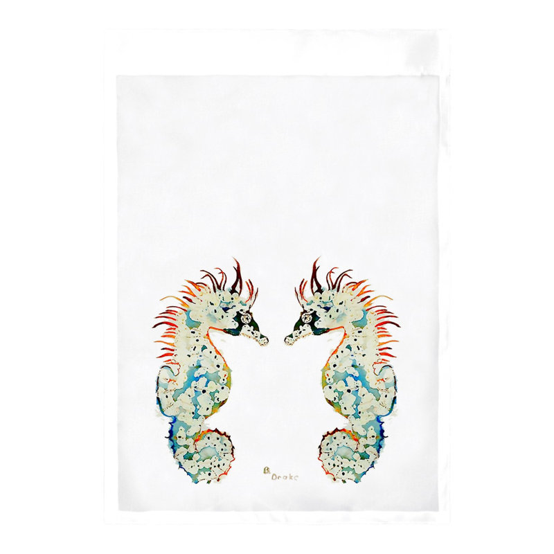 Drapeau de jardin Betsy, H 18 po x l 12,5 po, Blanc