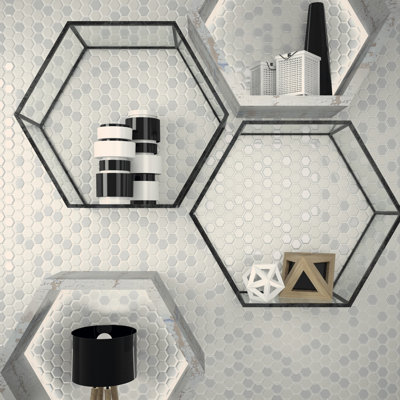 14.7 x 14.7 cm Beveled Porcelain Tile